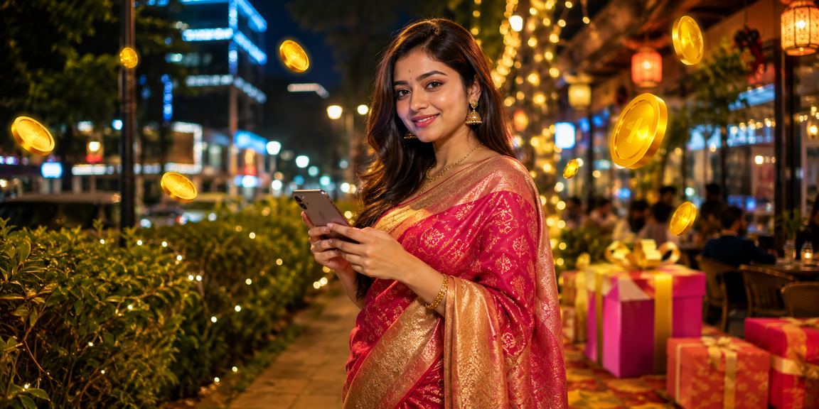 A Bangladeshi woman making a mobile payment in Dhaka